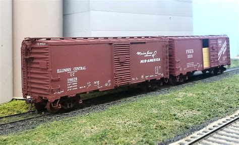 illinois central ho scale ahearn box car 12032 steel|Illinois Central AAR Modified Design 40.